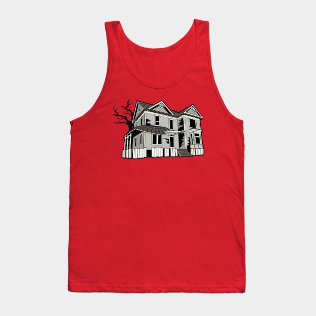 Haunted Hillhurst Mansion Tank Top by GodPunk